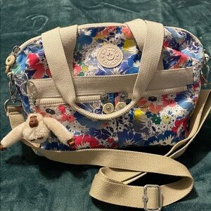 KIPLING Floral Crossbody Tote Bag